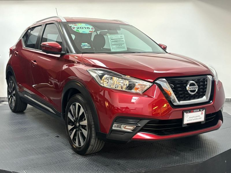 Nissan Kicks  5 pts. Exclusive, 1.6l, TA, a/ac. Aut., piel, VE, GPS, RA-17 2018